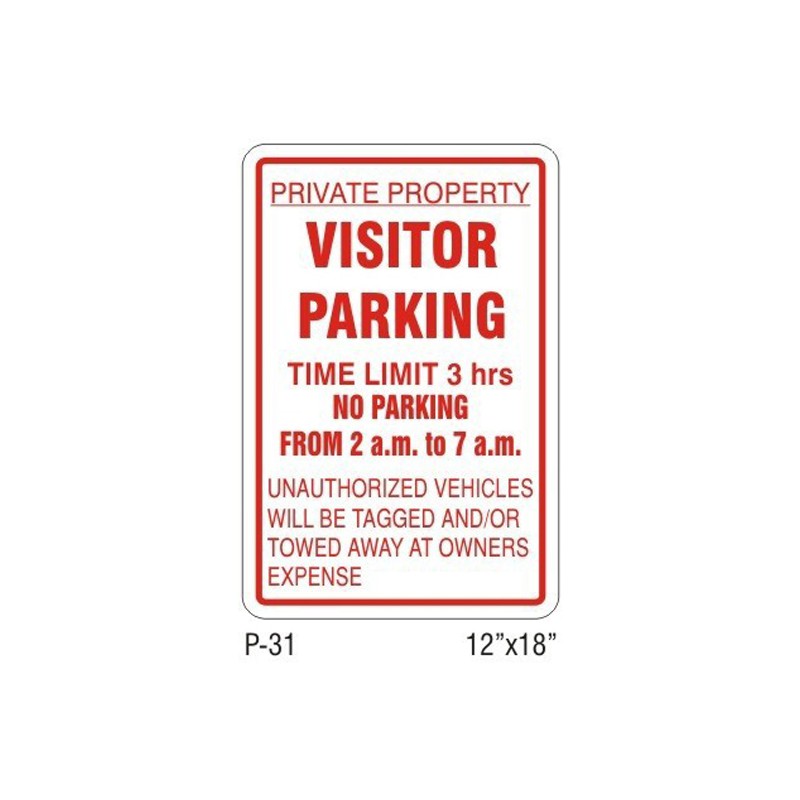 Private Property Visitor's Parking Time