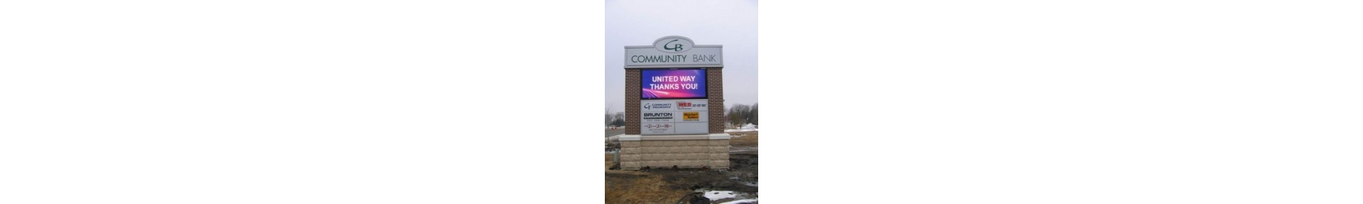 Pylon Sign with Electronic Message Canada | SignsOutlet