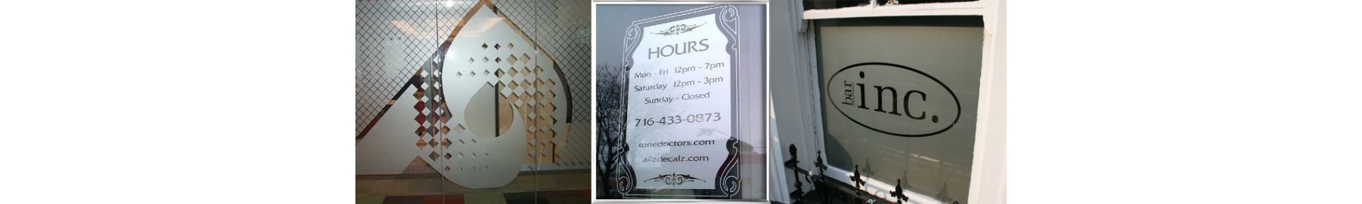 Etched Window Graphics Canada