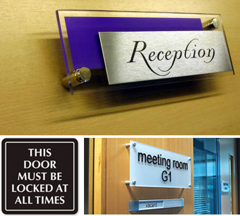 Wooden Office Door Signs & Engraved Plaques